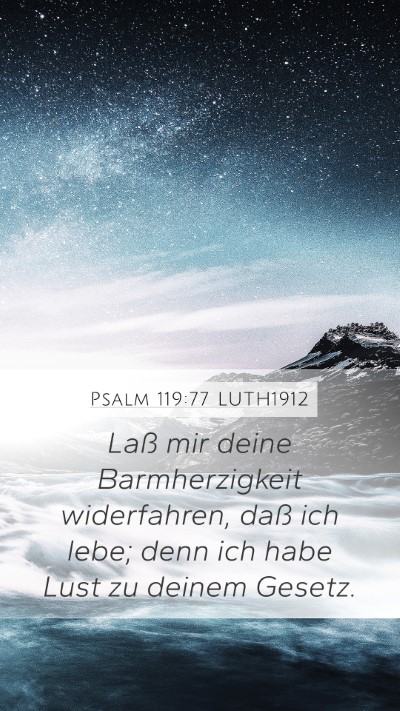 Psalm 119:77 LUTH1912 Bible Verse Image