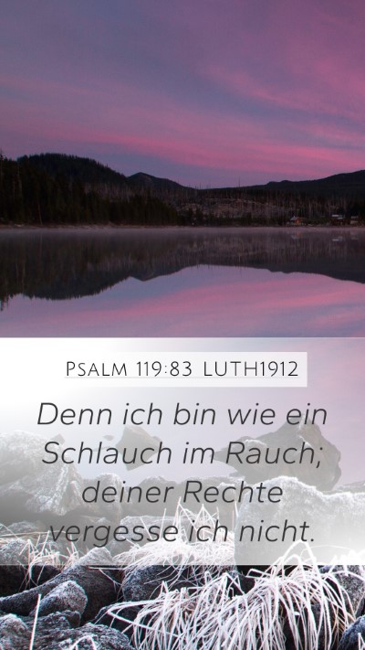 Psalm 119:83 LUTH1912 Bible Verse Image