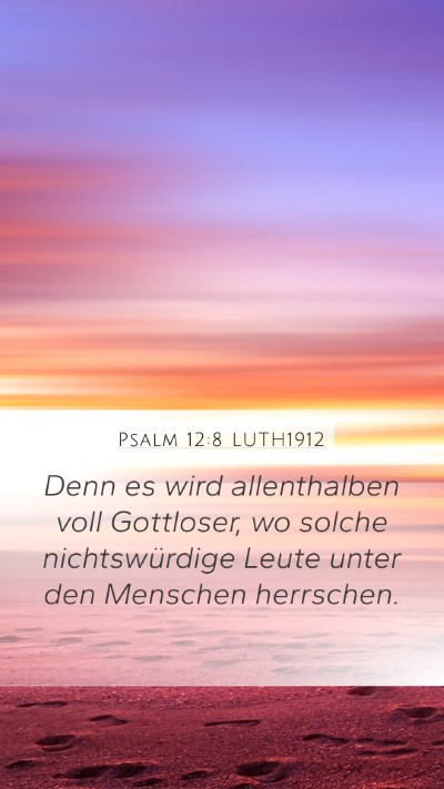Psalm 12:8 LUTH1912 Bible Verse Image