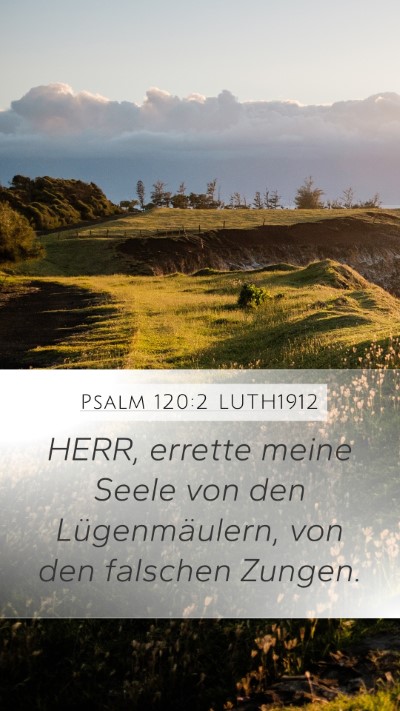 Psalm 120:2 LUTH1912 Bible Verse Image
