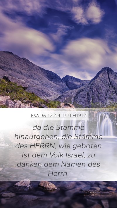 Psalm 122:4 LUTH1912 Bible Verse Image