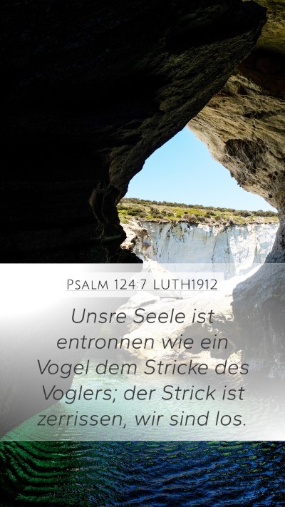 Psalm 124:7 LUTH1912 Bible Verse Image