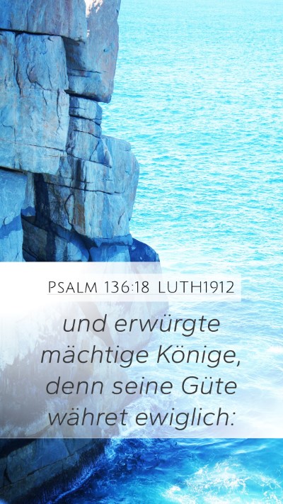 Psalm 136:18 LUTH1912 Bible Verse Image