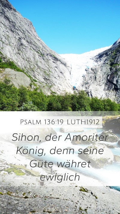 Psalm 136:19 LUTH1912 Bible Verse Image
