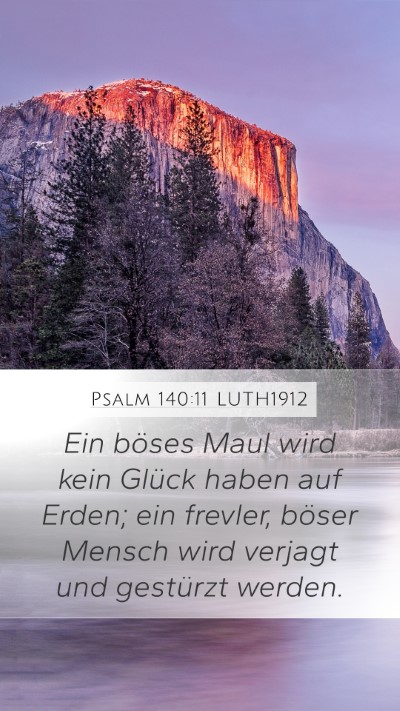 Psalm 140:11 LUTH1912 Bible Verse Image