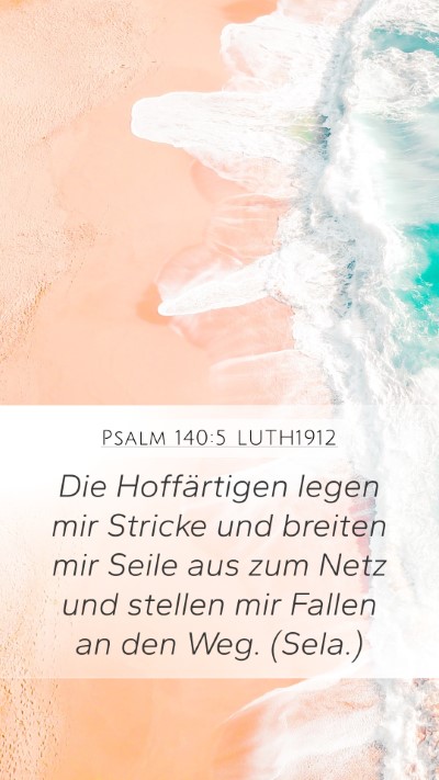Psalm 140:5 LUTH1912 Bible Verse Image