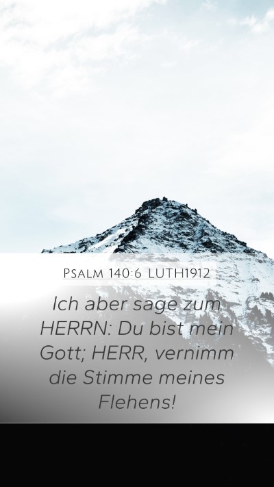 Psalm 140:6 LUTH1912 Bible Verse Image
