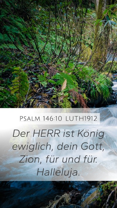 Psalm 146:10 LUTH1912 Bible Verse Image