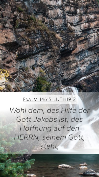 Psalm 146:5 LUTH1912 Bible Verse Image
