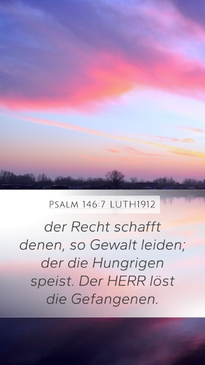 Psalm 146:7 LUTH1912 Bible Verse Image