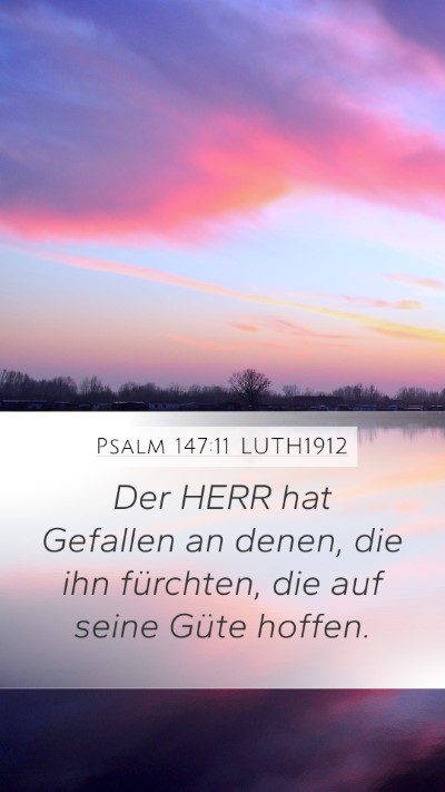 Psalm 147:11 LUTH1912 Bible Verse Image