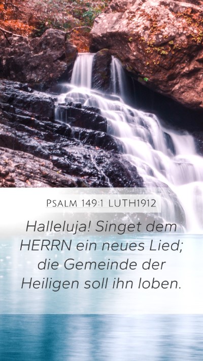 Psalm 149:1 LUTH1912 Bible Verse Image