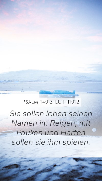Psalm 149:3 LUTH1912 Bible Verse Image
