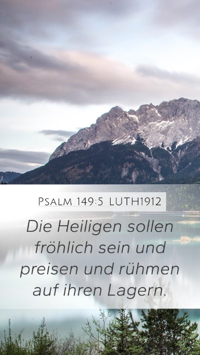 Psalm 149:5 LUTH1912 Bible Verse Image
