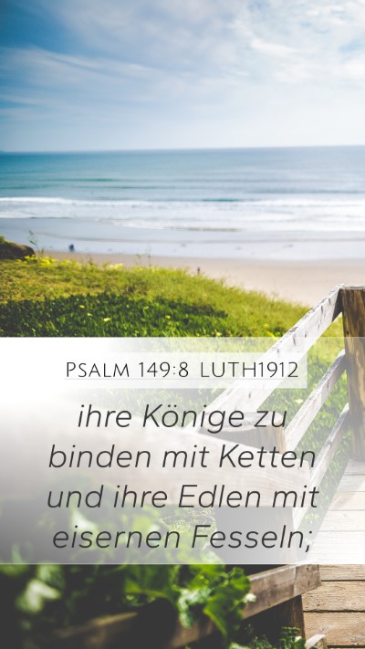 Psalm 149:8 LUTH1912 Bible Verse Image