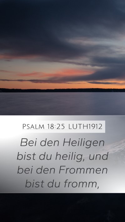 Psalm 18:25 LUTH1912 Bible Verse Image