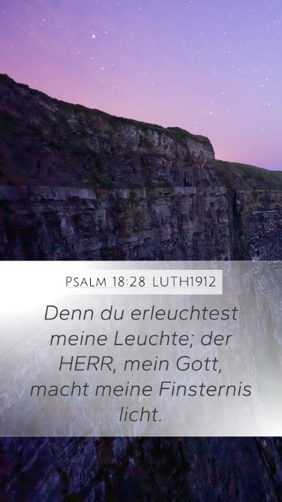 Psalm 18:28 LUTH1912 Bible Verse Image