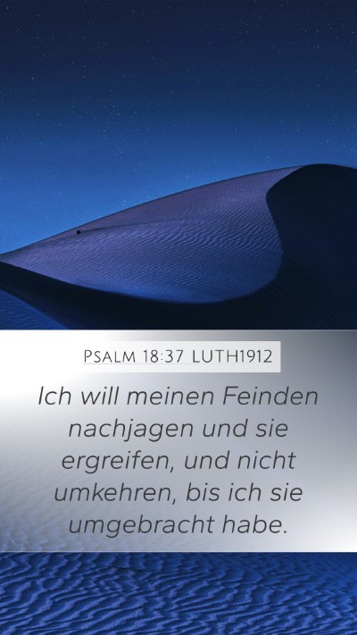 Psalm 18:37 LUTH1912 Bible Verse Image