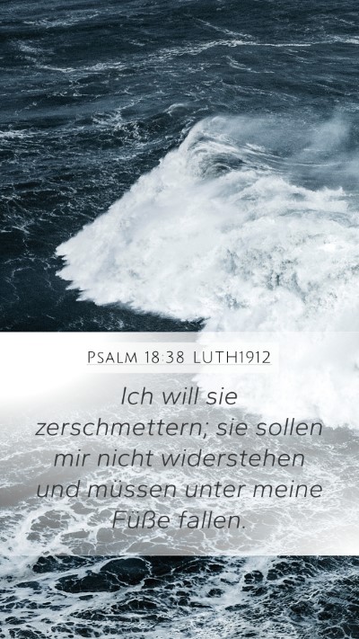 Psalm 18:38 LUTH1912 Bible Verse Image