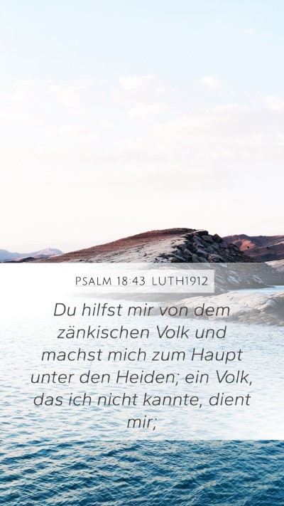 Psalm 18:43 LUTH1912 Bible Verse Image