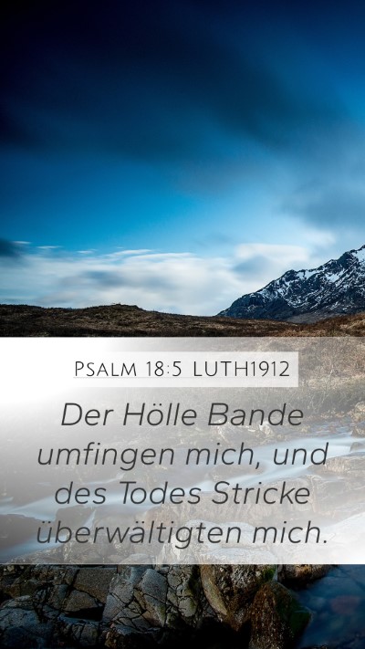 Psalm 18:5 LUTH1912 Bible Verse Image