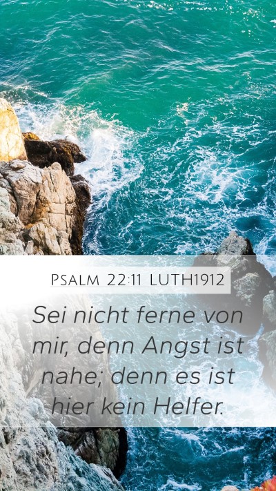 Psalm 22:11 LUTH1912 Bible Verse Image