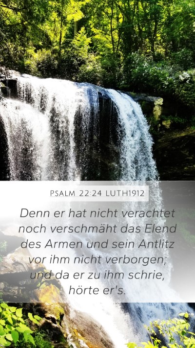 Psalm 22:24 LUTH1912 Bible Verse Image