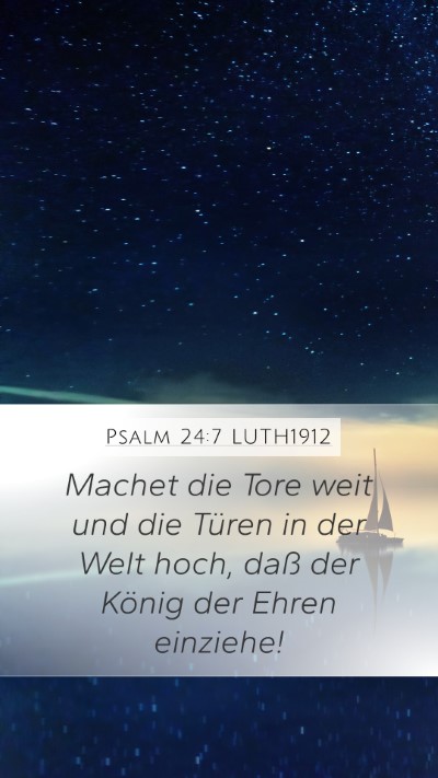 Psalm 24:7 LUTH1912 Bible Verse Image