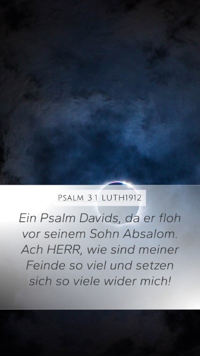 Psalm 3:1 LUTH1912 Bible Verse Image