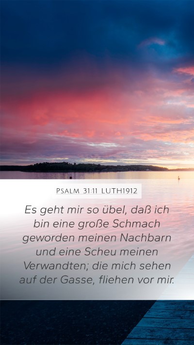 Psalm 31:11 LUTH1912 Bible Verse Image