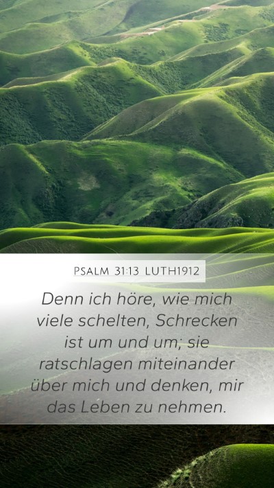 Psalm 31:13 LUTH1912 Bible Verse Image