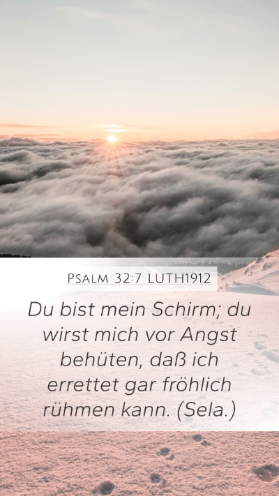 Psalm 32:7 LUTH1912 Bible Verse Image