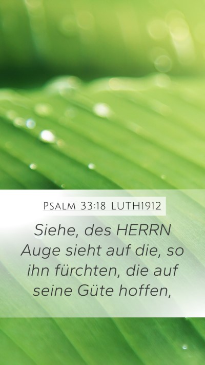 Psalm 33:18 LUTH1912 Bible Verse Image