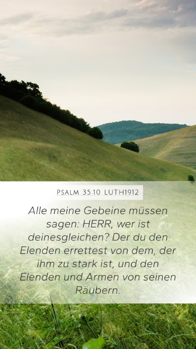 Psalm 35:10 LUTH1912 Bible Verse Image