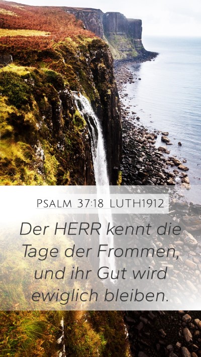 Psalm 37:18 LUTH1912 Bible Verse Image