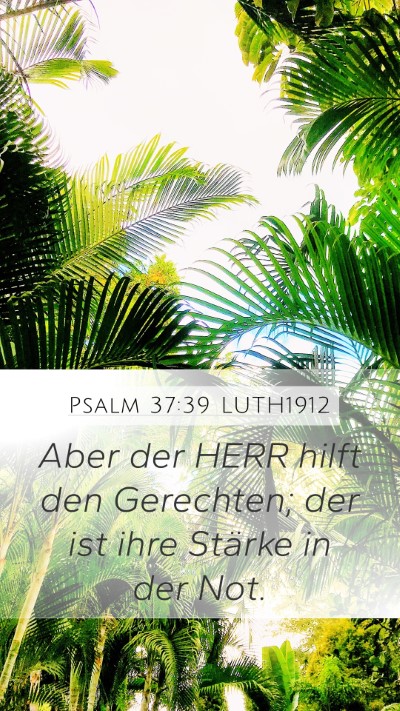 Psalm 37:39 LUTH1912 Bible Verse Image