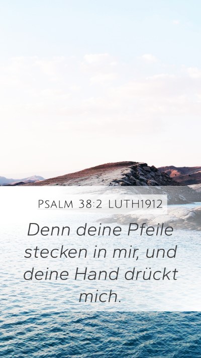 Psalm 38:2 LUTH1912 Bible Verse Image