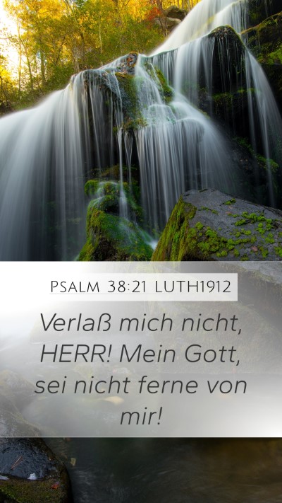 Psalm 38:21 LUTH1912 Bible Verse Image