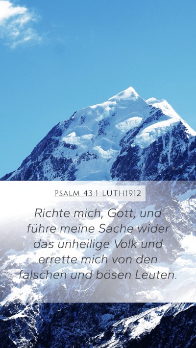 Psalm 43:1 LUTH1912 Bible Verse Image