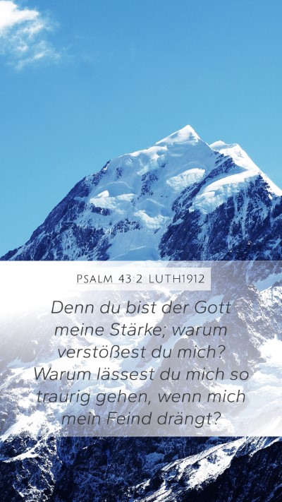 Psalm 43:2 LUTH1912 Bible Verse Image