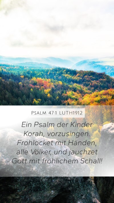 Psalm 47:1 LUTH1912 Bible Verse Image