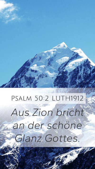 Psalm 50:2 LUTH1912 Bible Verse Image