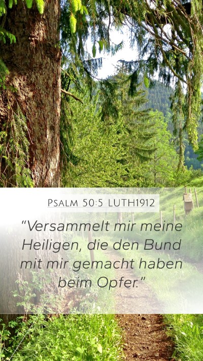 Psalm 50:5 LUTH1912 Bible Verse Image