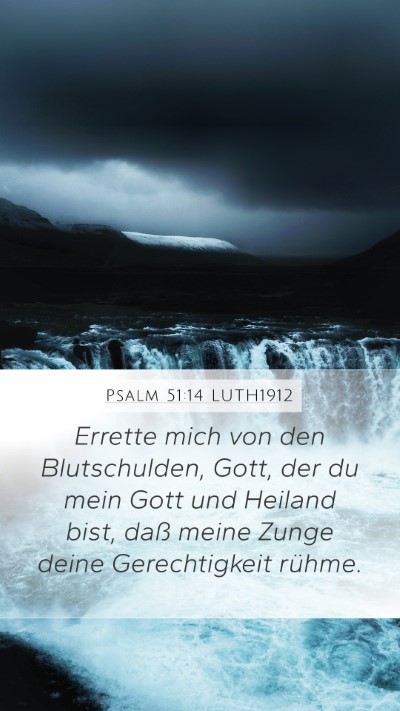 Psalm 51:14 LUTH1912 Bible Verse Image