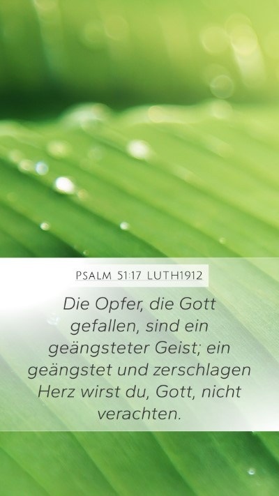Psalm 51:17 LUTH1912 Bible Verse Image