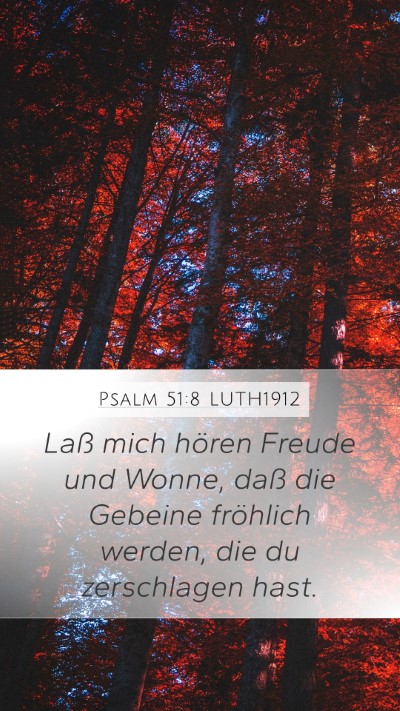 Psalm 51:8 LUTH1912 Bible Verse Image