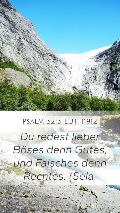Psalm 52:3 LUTH1912 Bible Verse Image