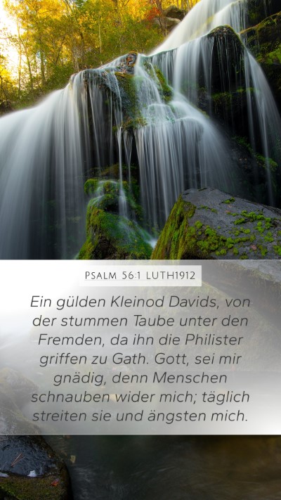Psalm 56:1 LUTH1912 Bible Verse Image