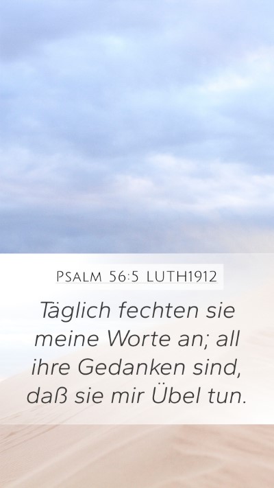 Psalm 56:5 LUTH1912 Bible Verse Image