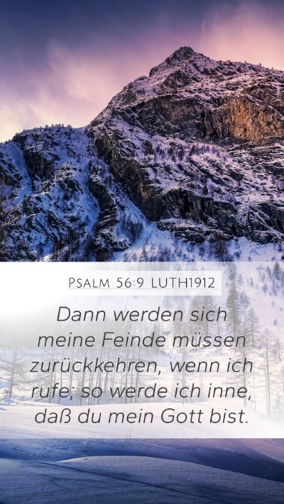 Psalm 56:9 LUTH1912 Bible Verse Image